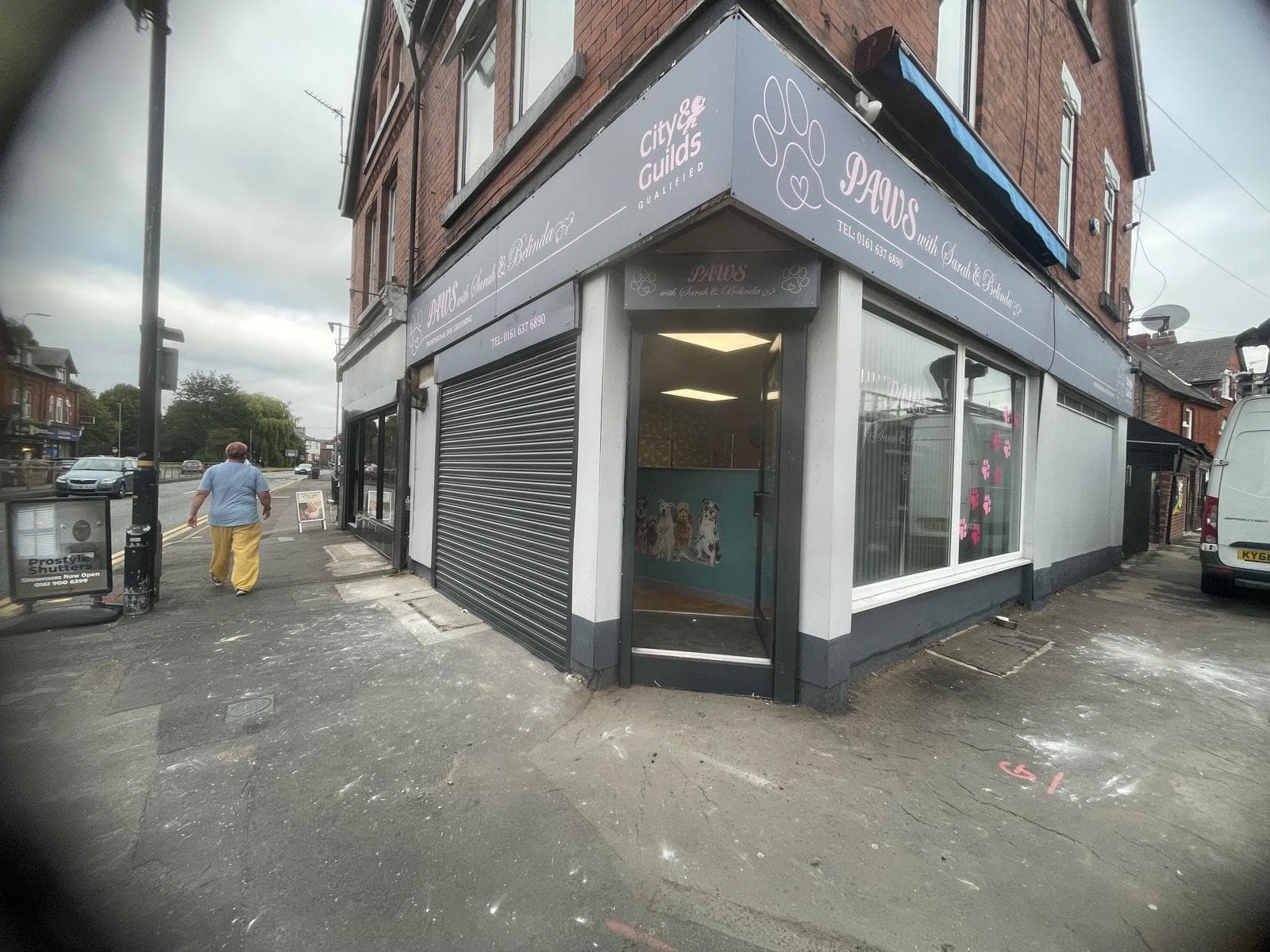 Refurbished shopfront with new aluminium frames and sealed units